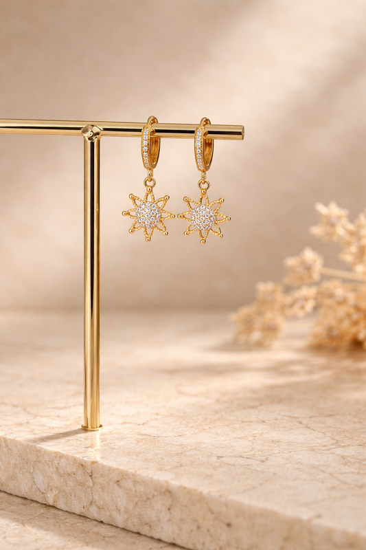 Boucles d'oreilles Sun