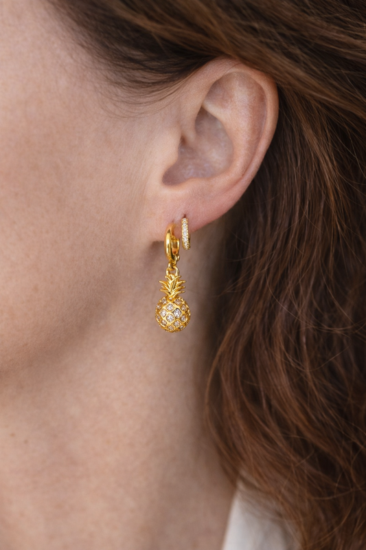 Boucle d'oreille Ananas