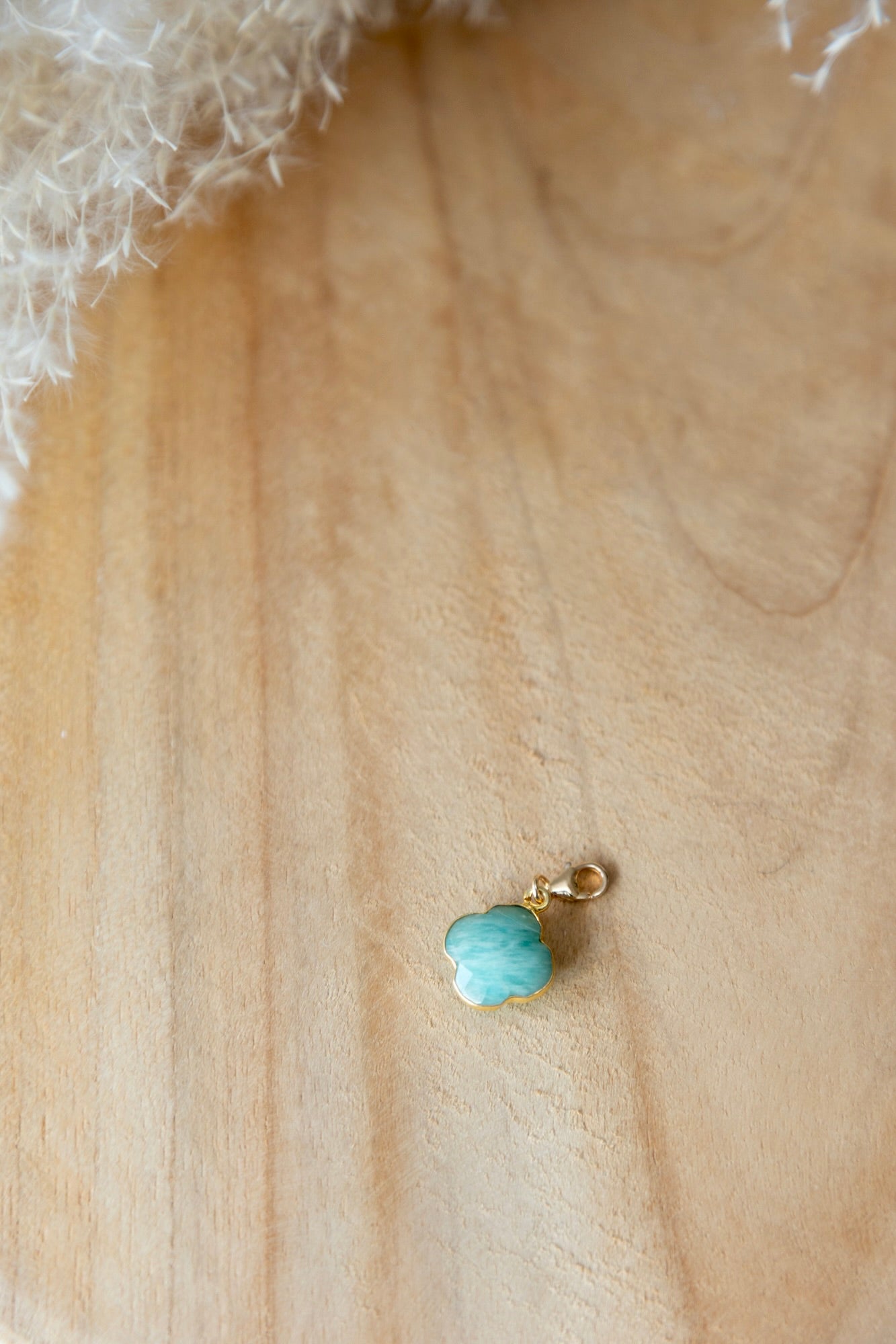Pendentif Chance en pierre d'Amazonite