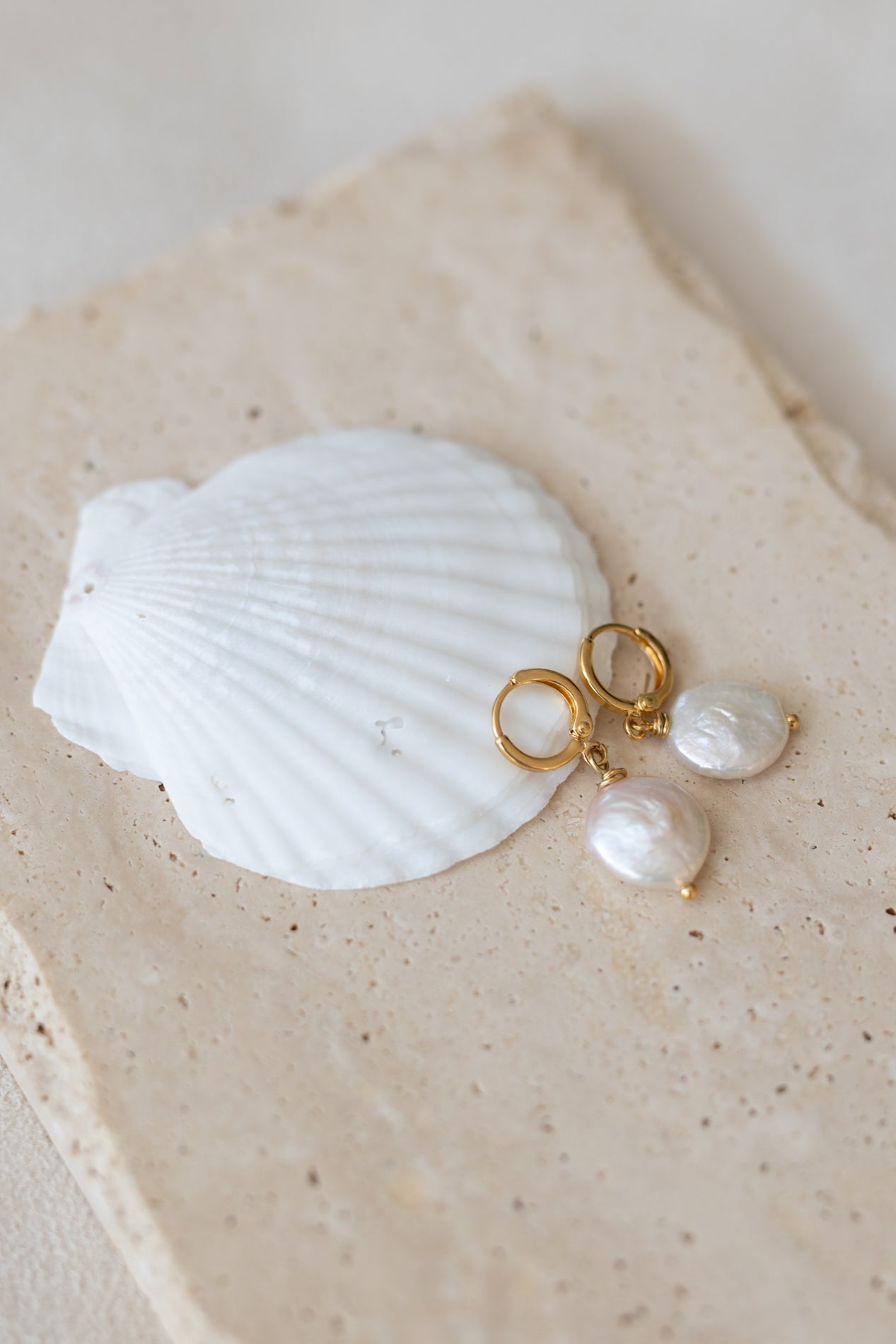 Boucles d'oreilles constance perles d'eau douce