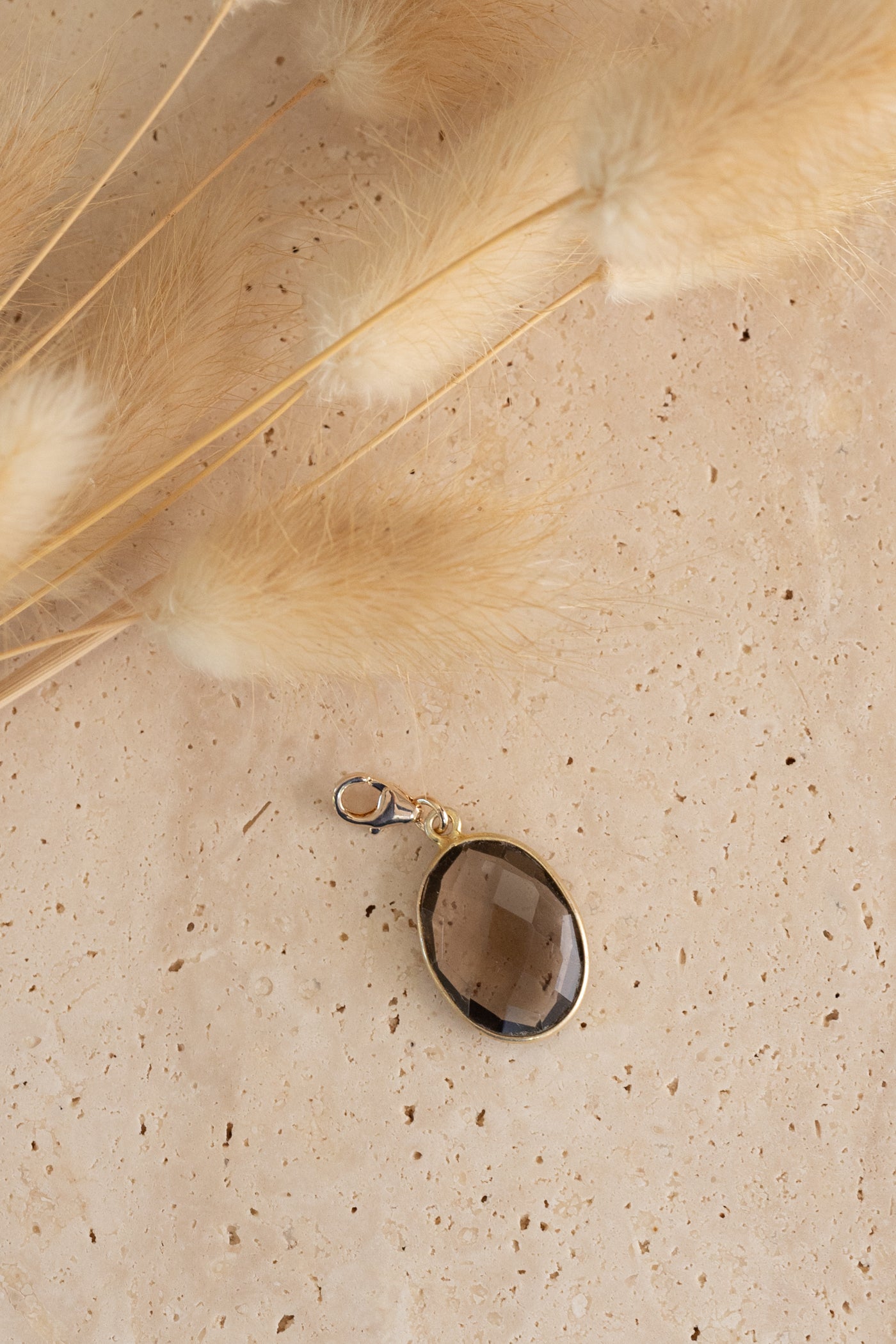 Pendentif Constance pierre de Quartz fumé