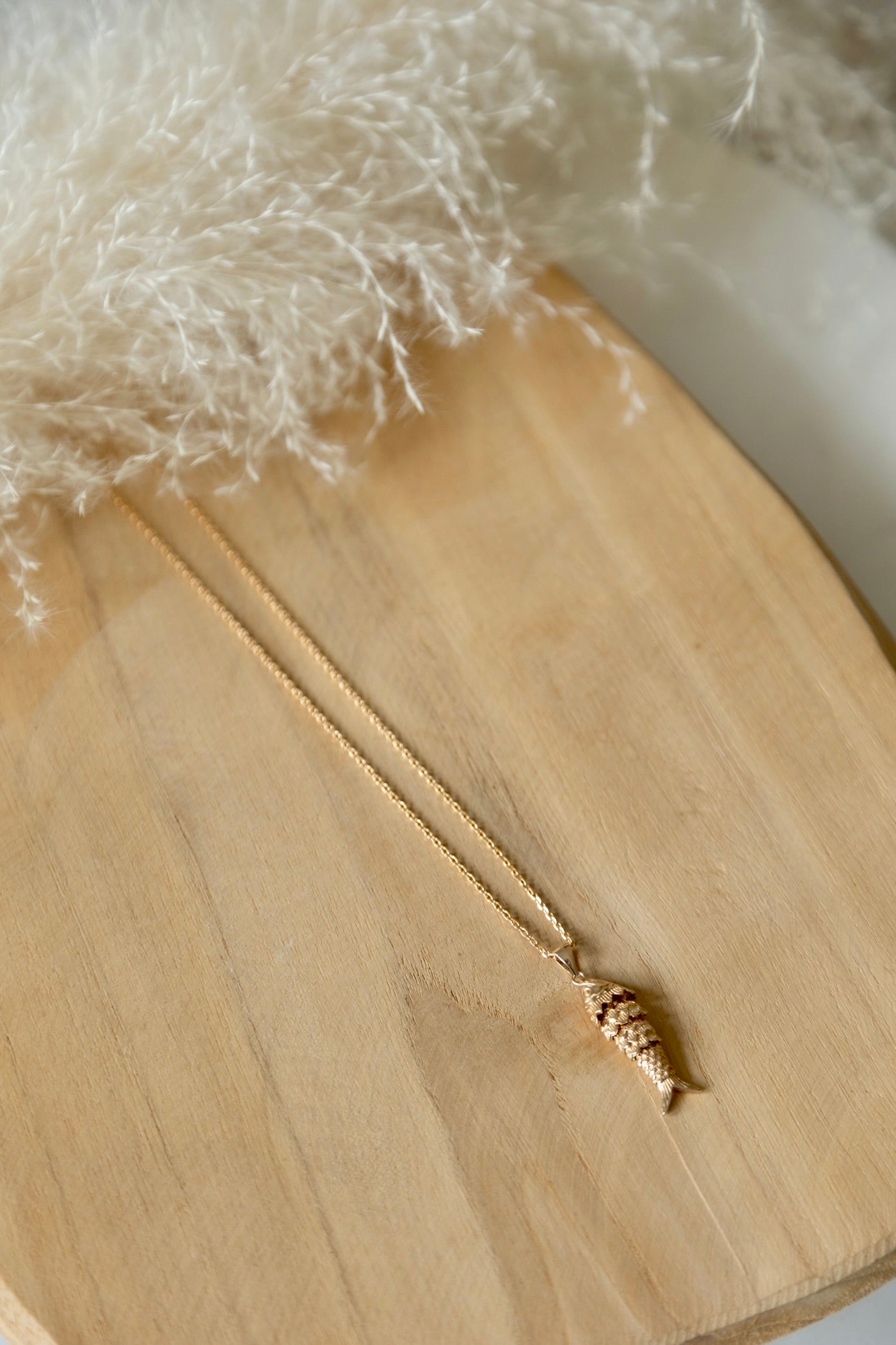 Collier Fish plaqué or 14 K