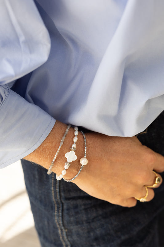 Bracelet Lou argent labradorite