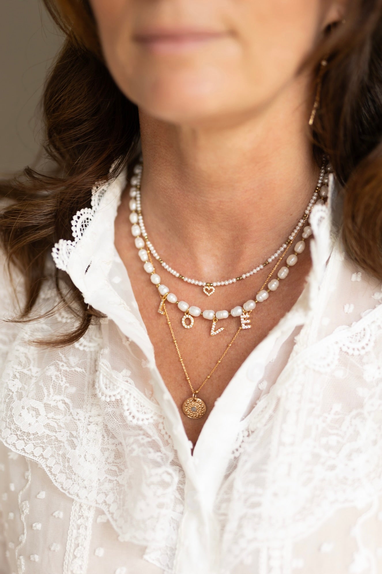 Collier perles d'eau douce Amore