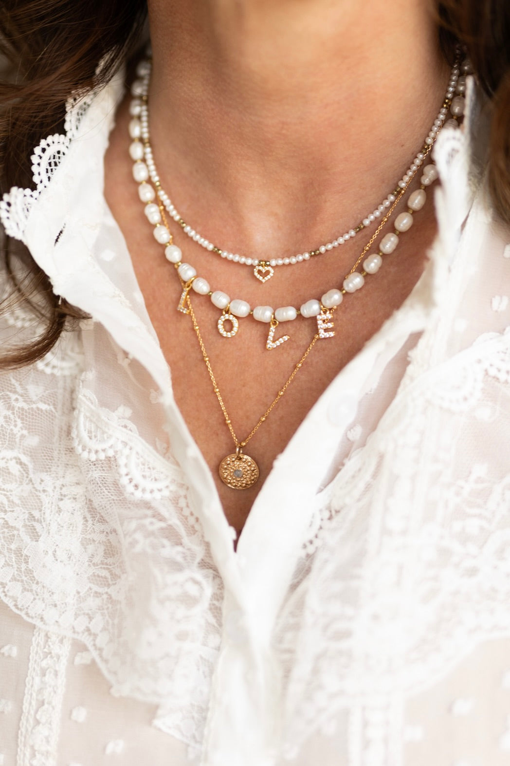 Collier perles d'eau douce Amore