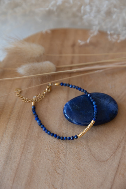 Bracelet Lou pierre Lapis-Lazuli