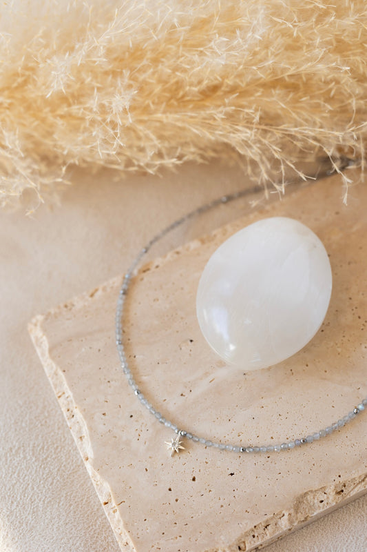 Collier Stella labradorite Argent plaqué 925