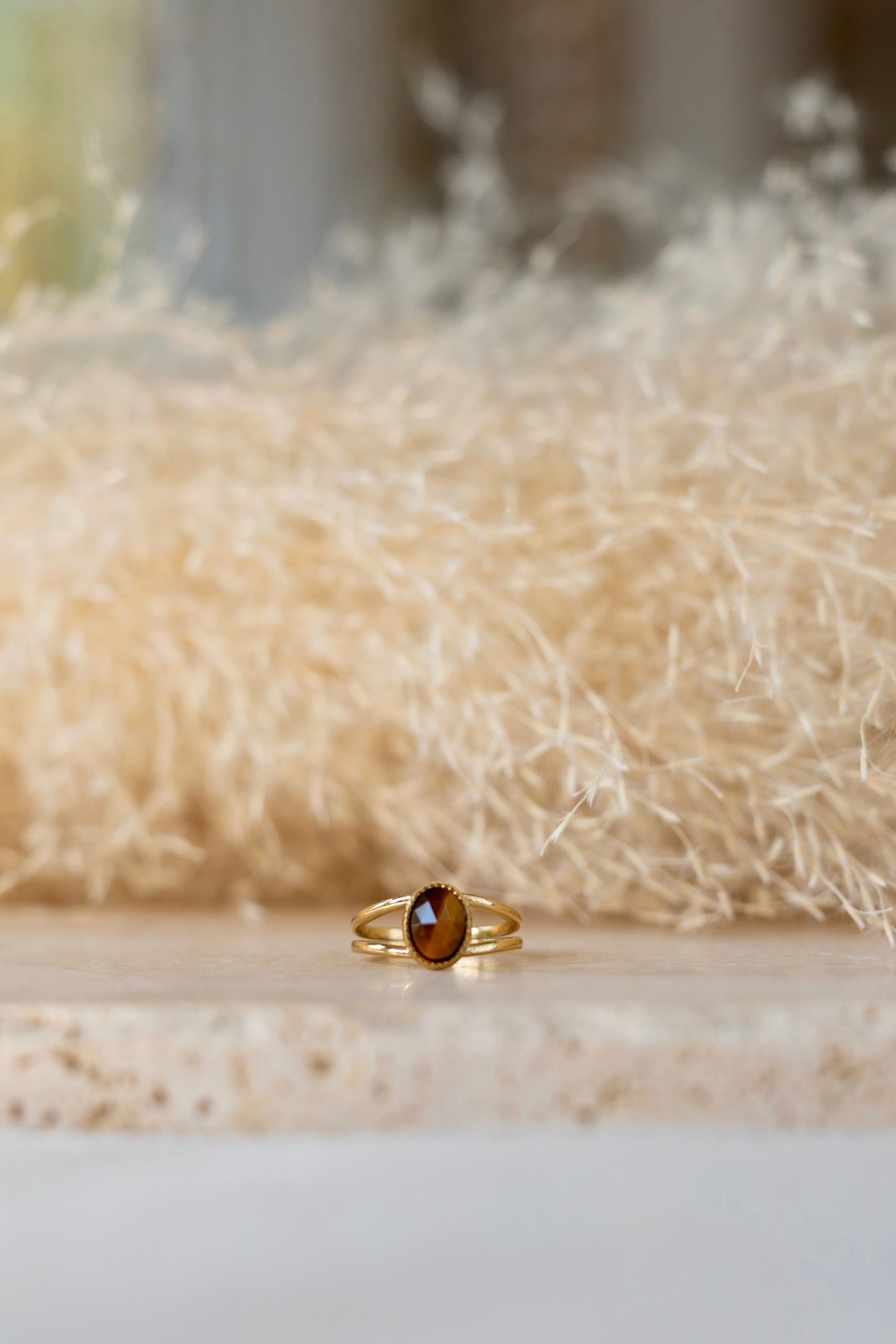 Bague pierre oeil du tigre