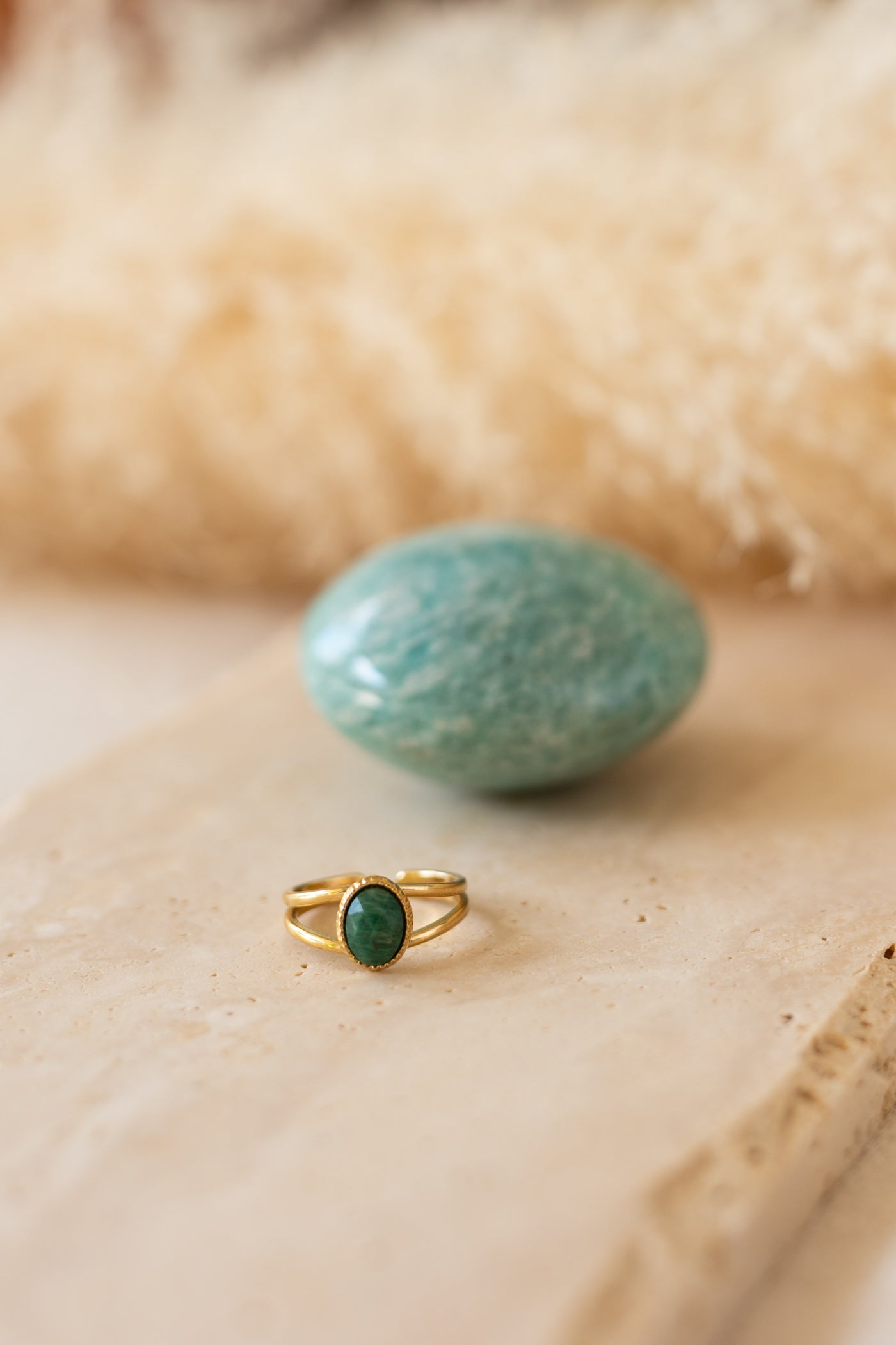 Bague Angèle malachite