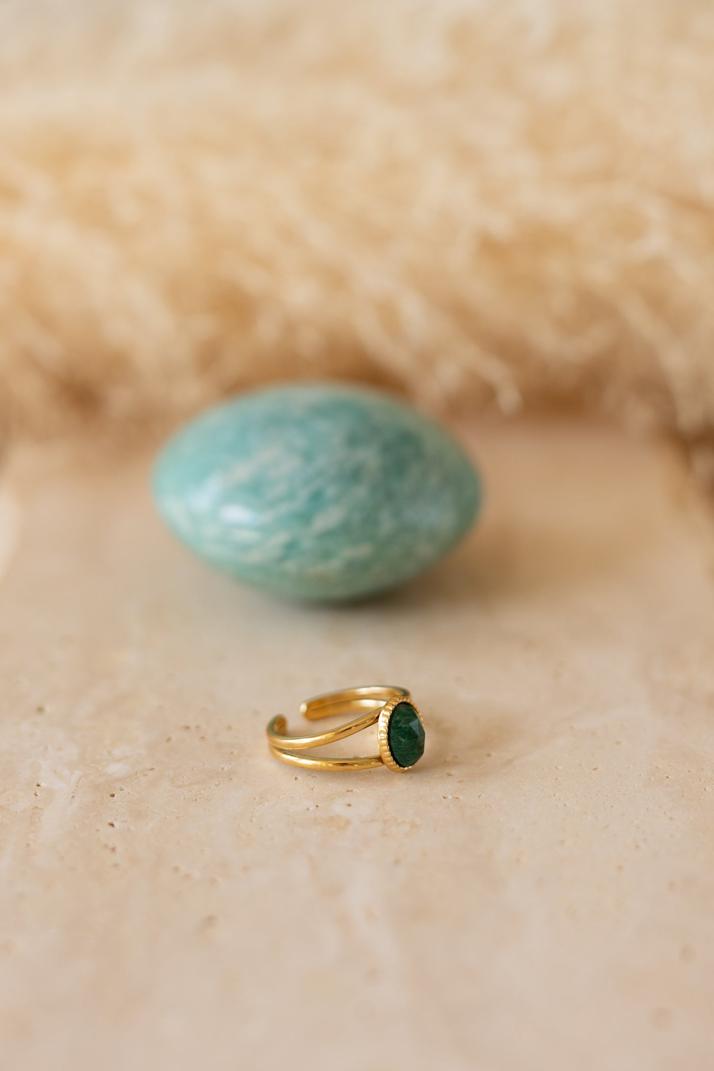 Bague Angèle malachite