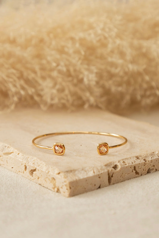 Bracelet jonc Nina cornaline