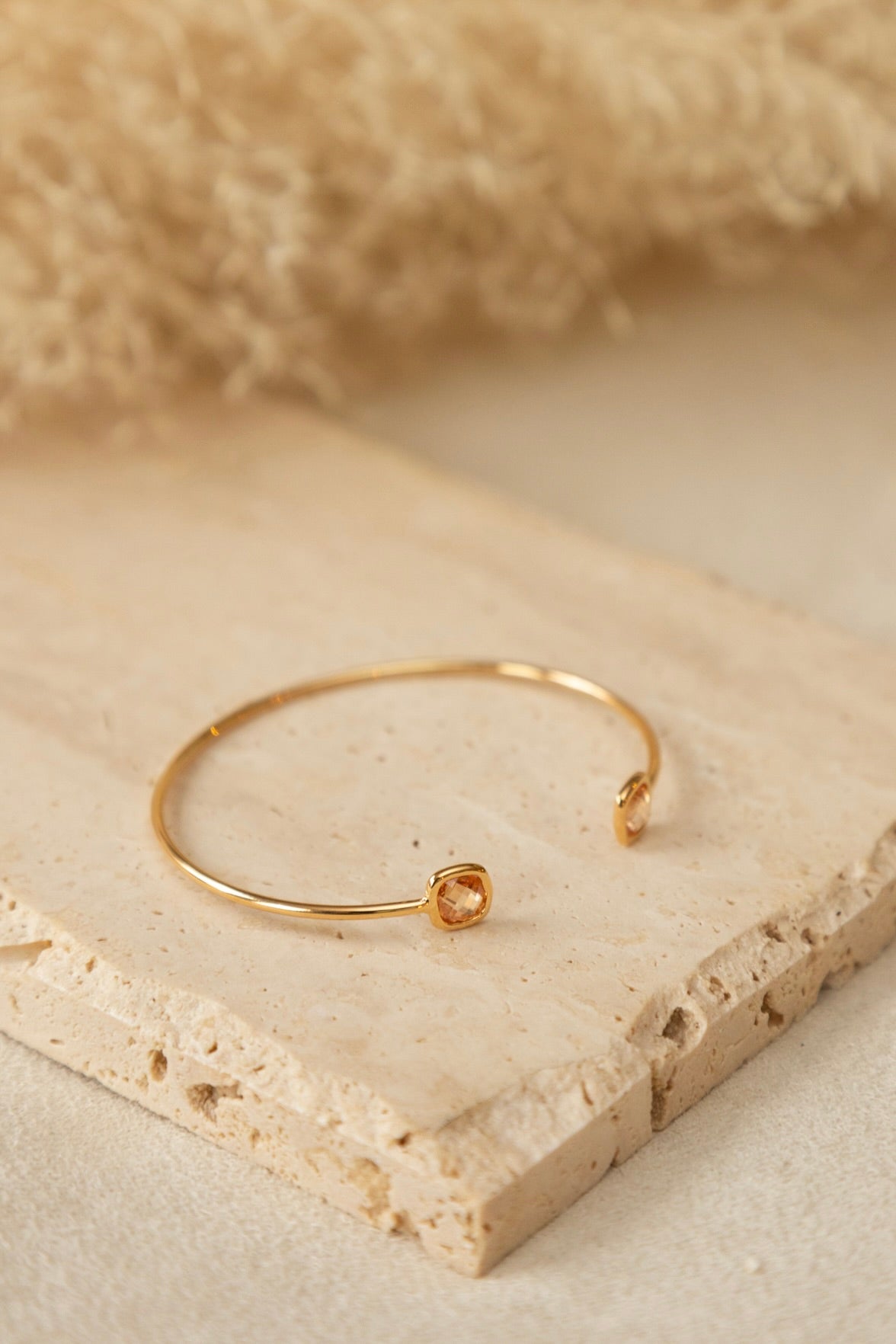 Bracelet jonc Nina cornaline