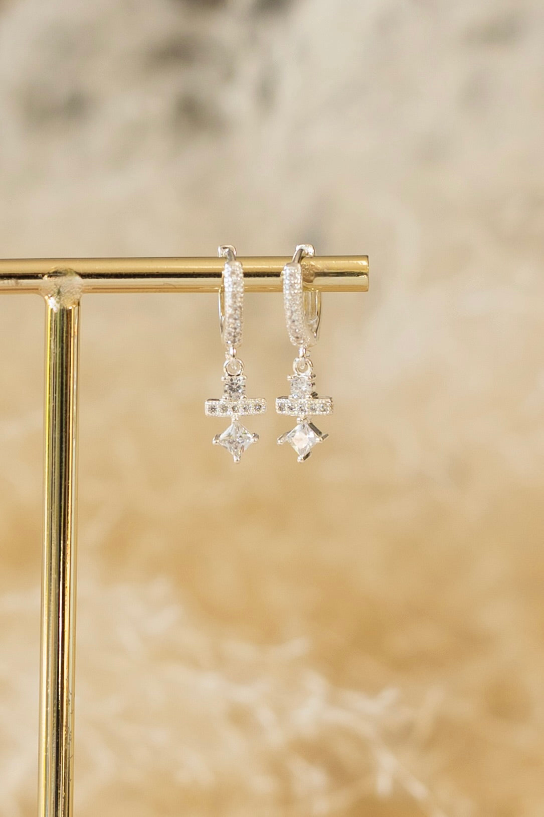 Boucle d'oreille Delf argent