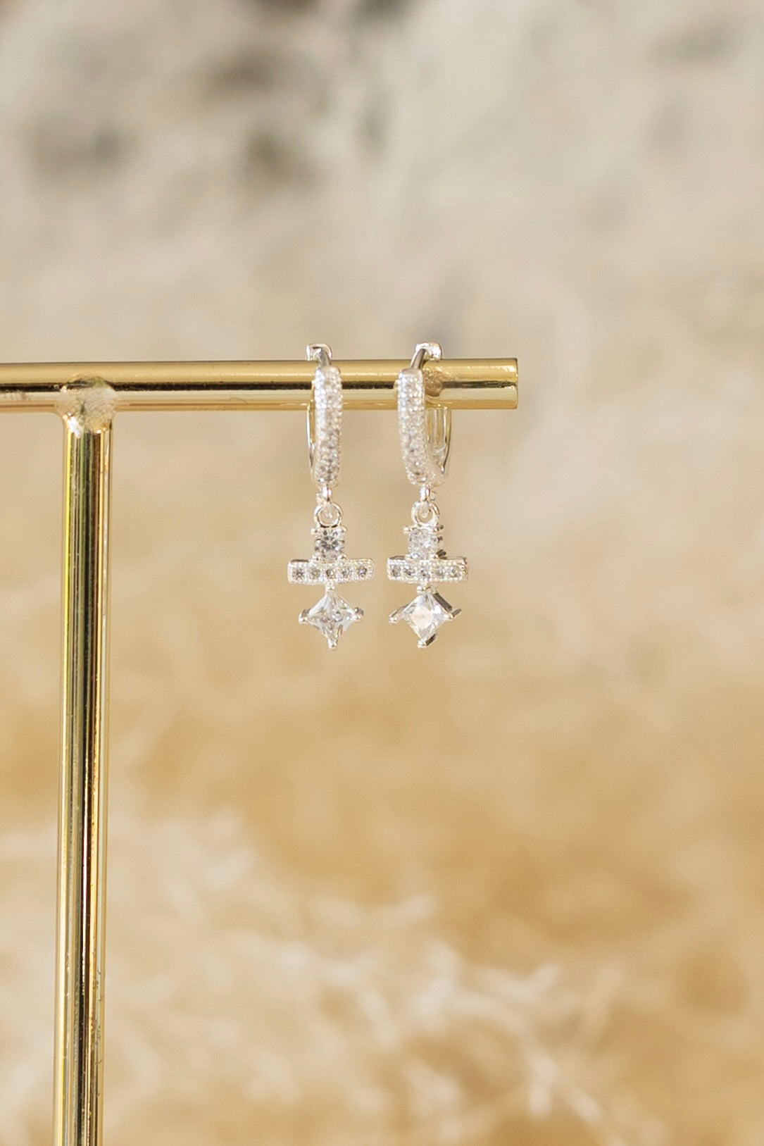Boucle d'oreille Delf argent