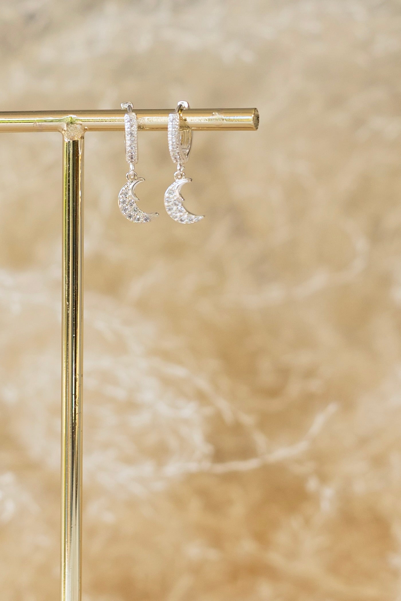 Boucle d'oreille Luna argent