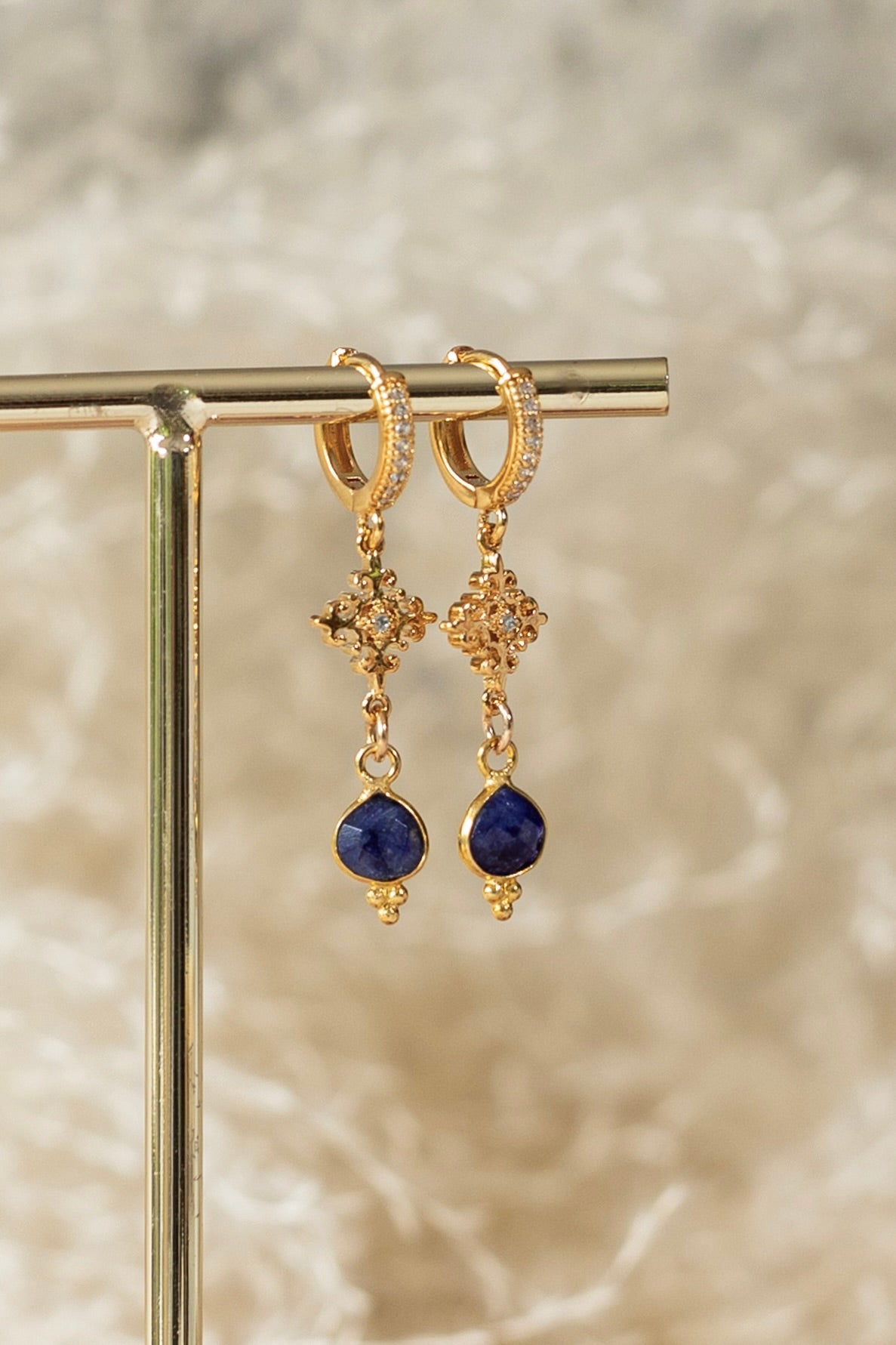 Boucles d'oreilles Tessa Lapis-Lazuli