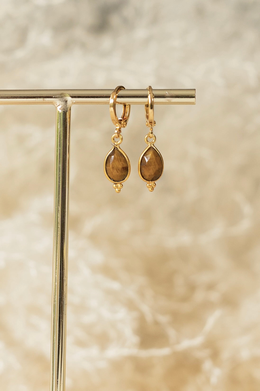 Boucles d'oreilles Milo oeil du tigre