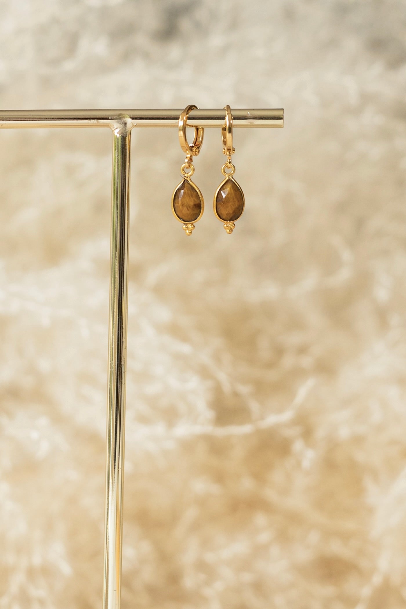 Boucles d'oreilles Milo oeil du tigre