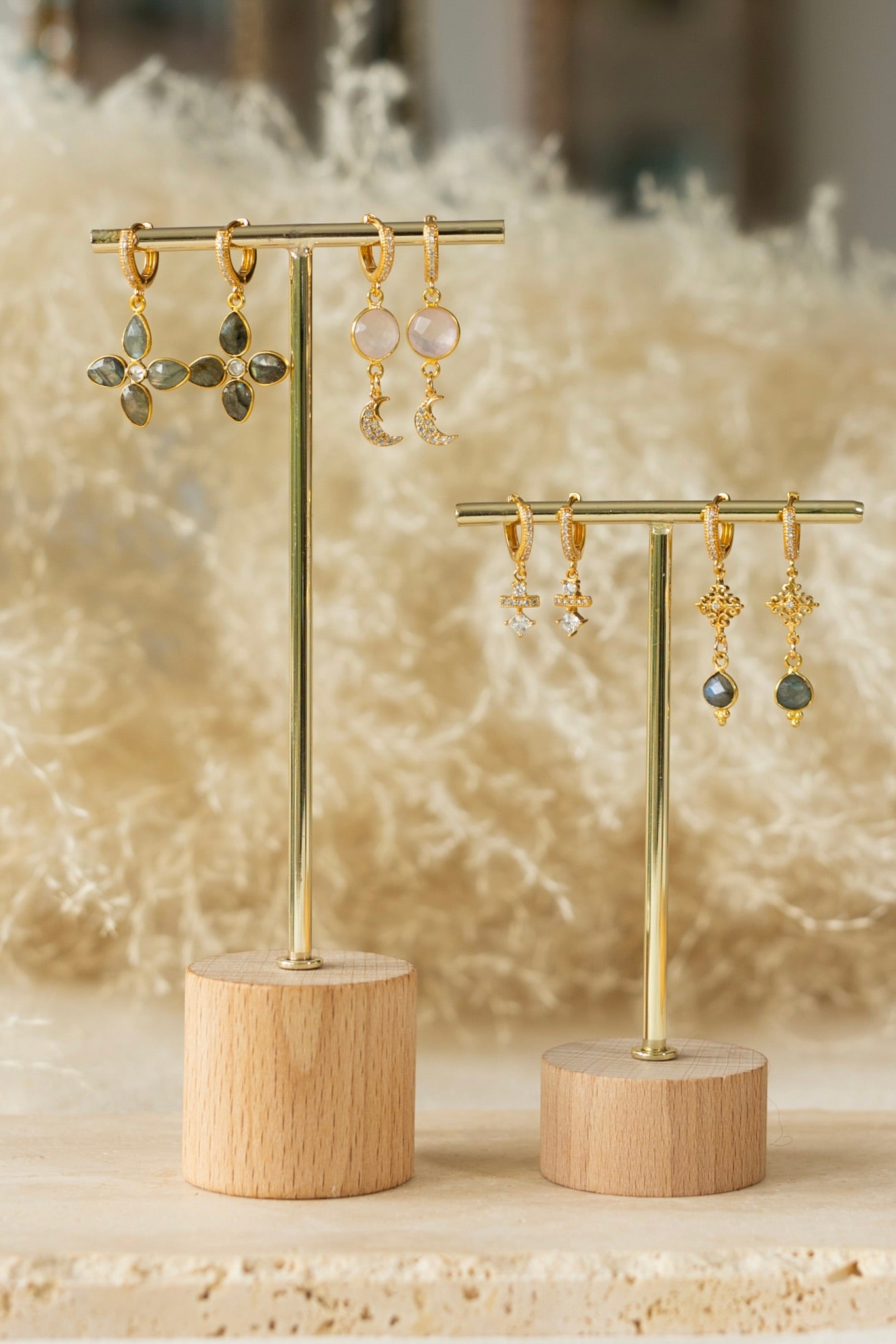 Boucles d'oreilles Tessa Labradorite