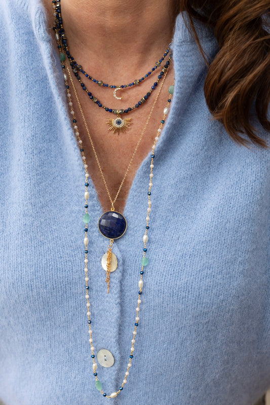 Collier Zénia Lapis-Lazuli or