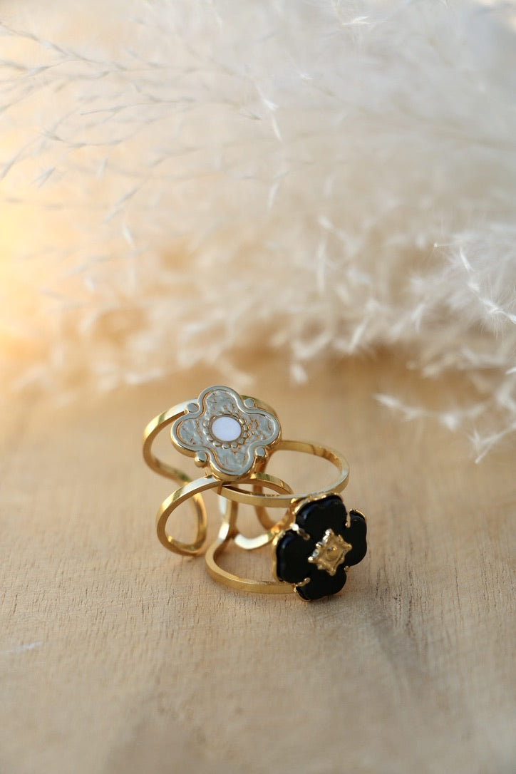 Bague Flora Onyx