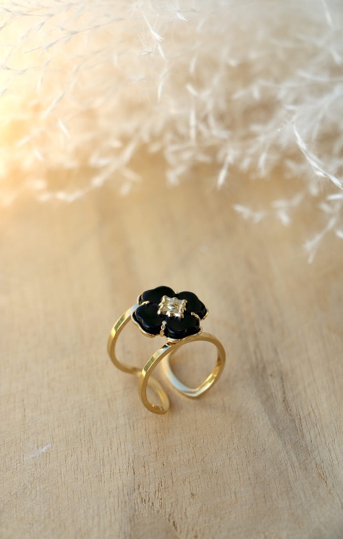 Bague Flora Onyx