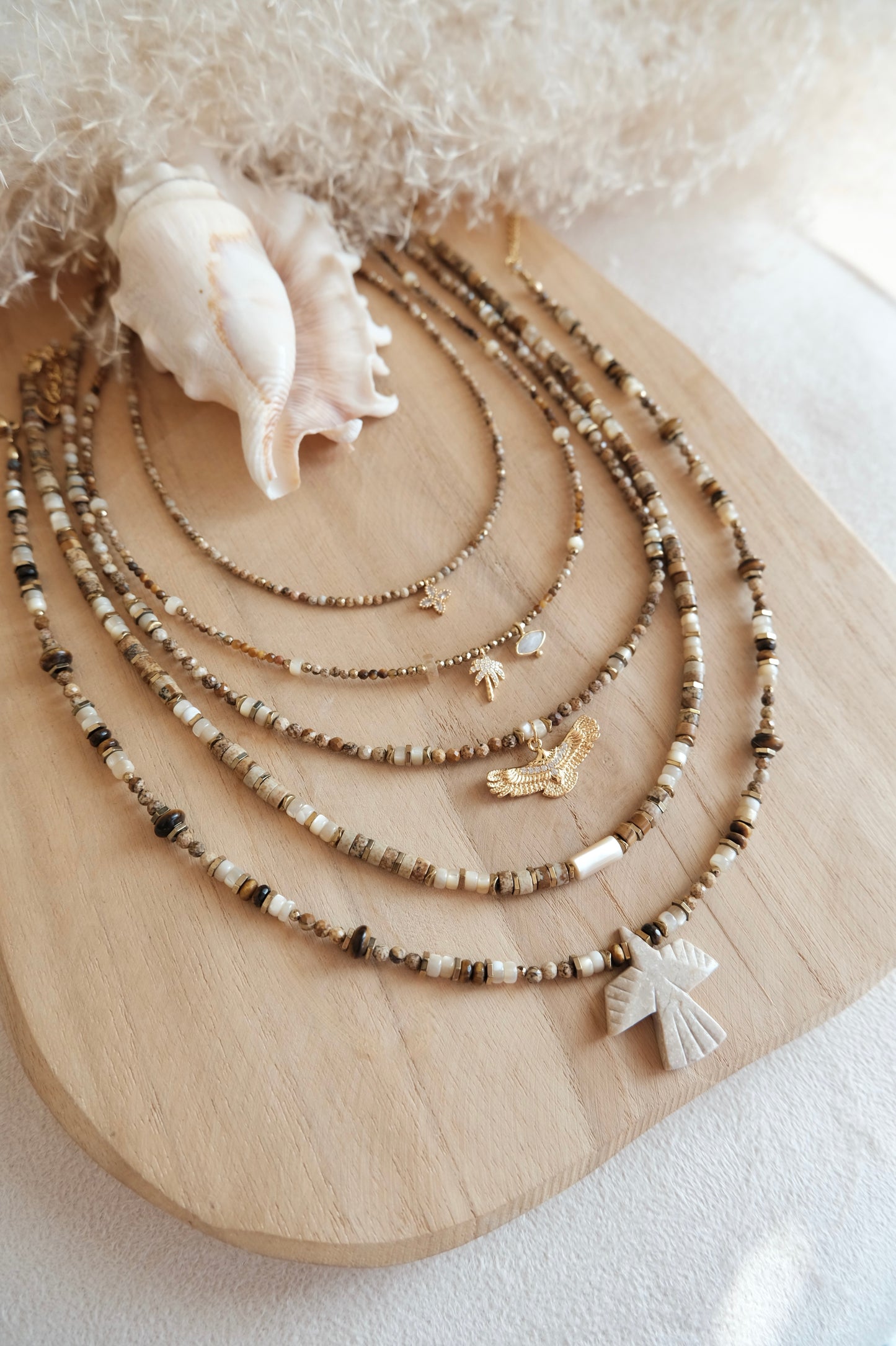 Collier Hope Jaspe Paysage pierres fines