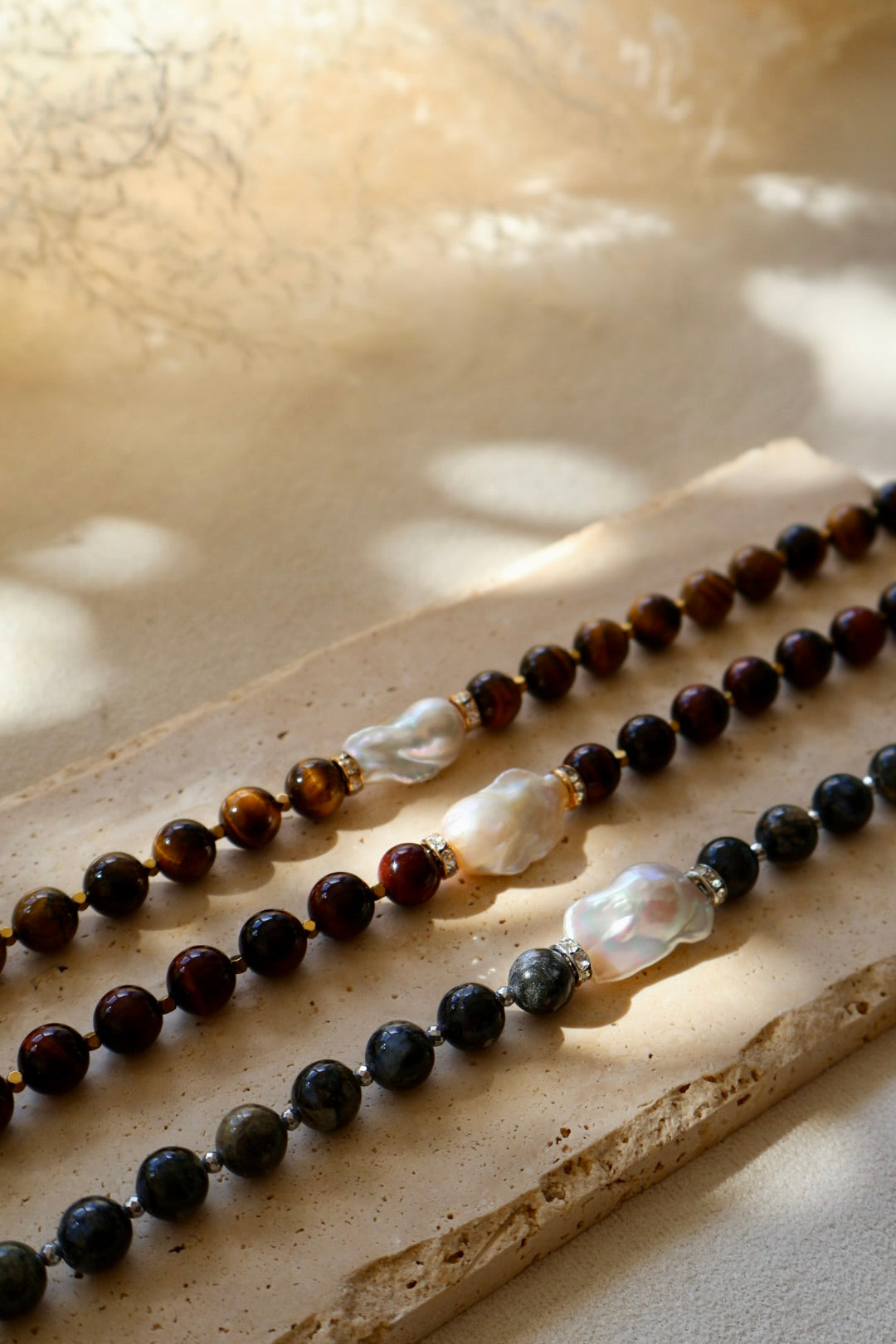 Collier Côme oeil du tigre