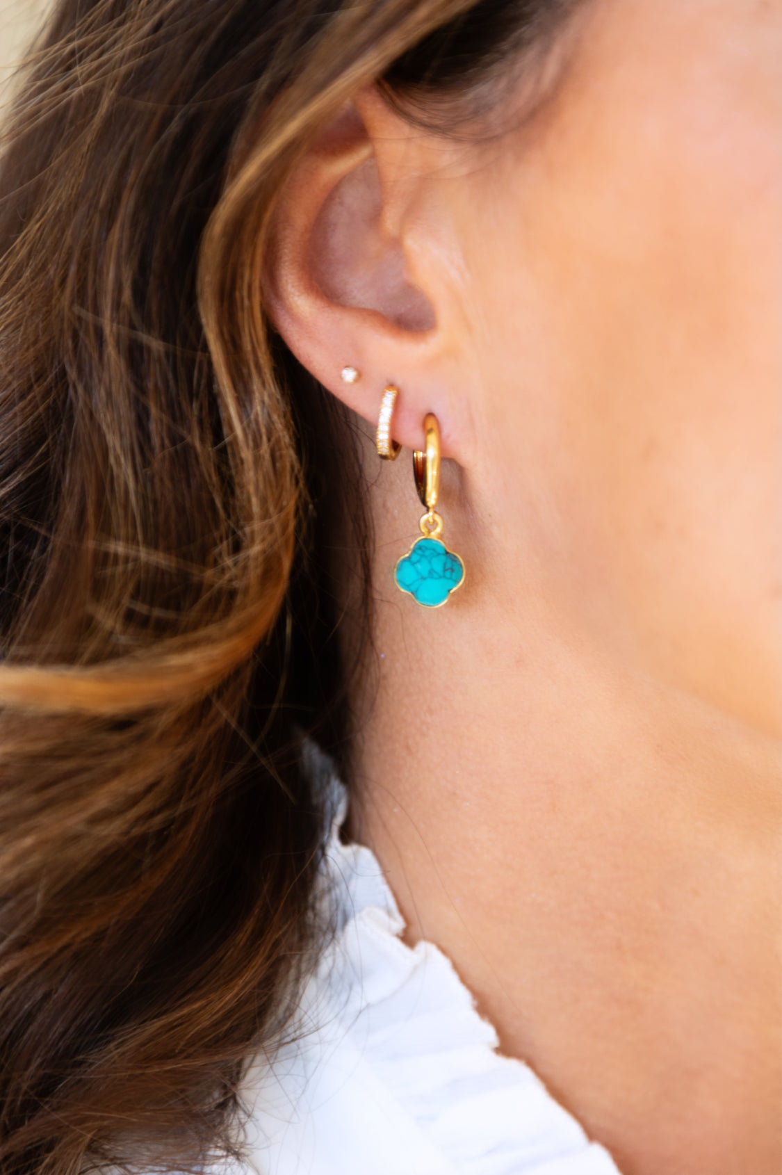 Boucles d'oreilles Chance Turquoise