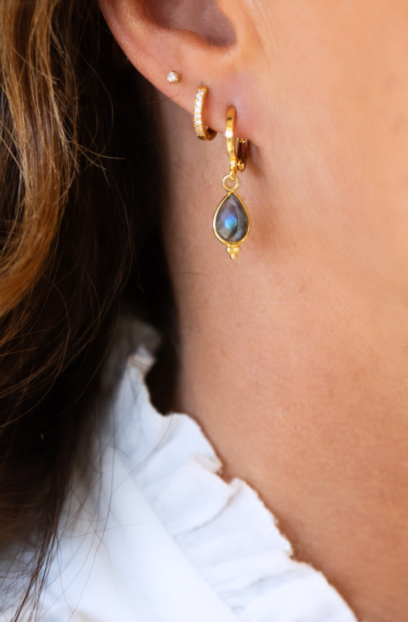 Boucles d'oreilles Milo Labradorite