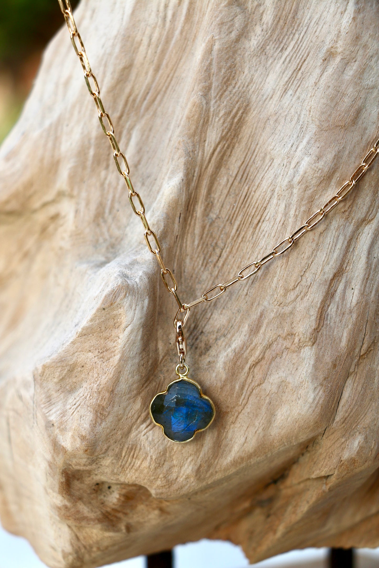 Pendentif Chance pierre de Labradorite