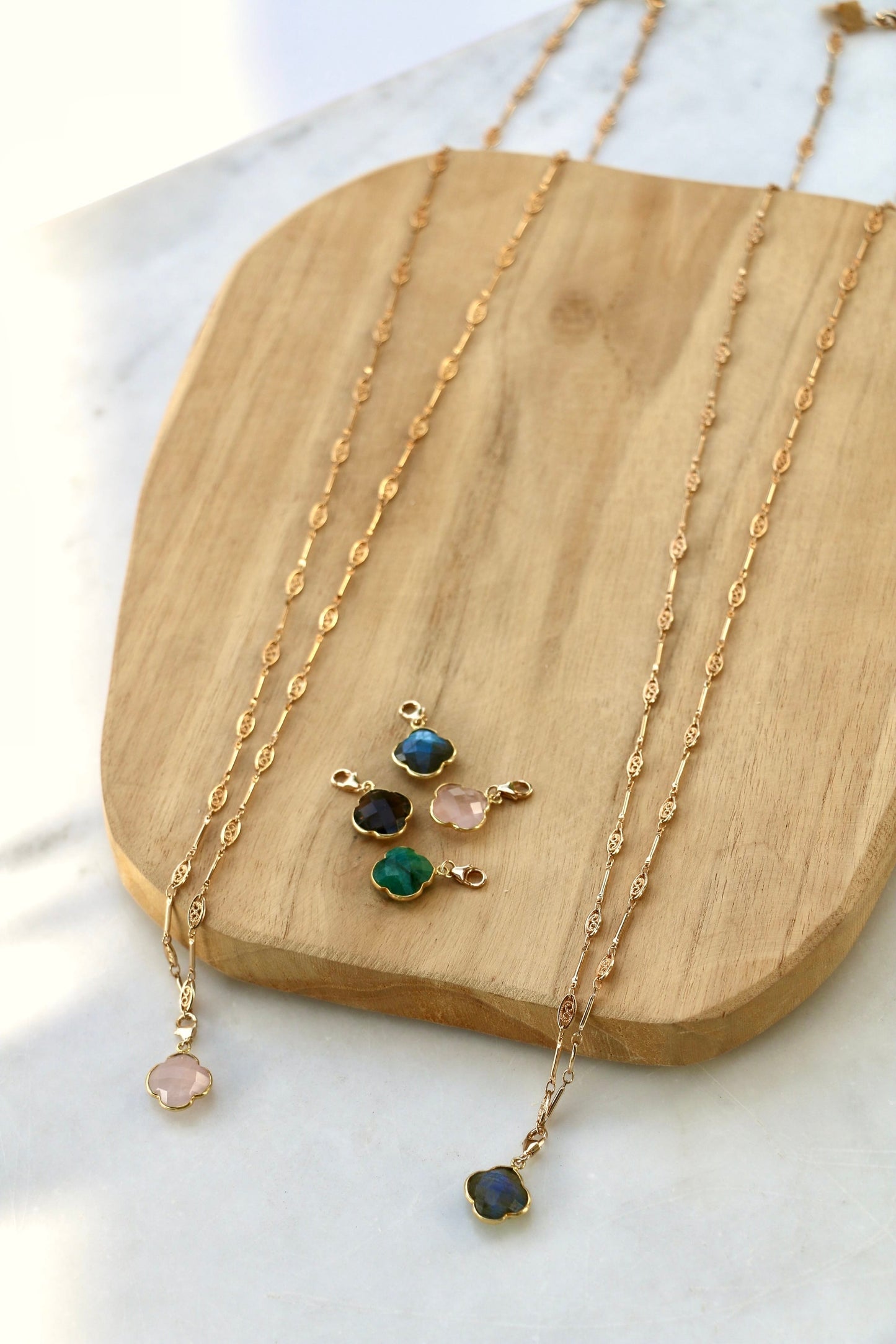 Pendentif Chance Quartz fumé