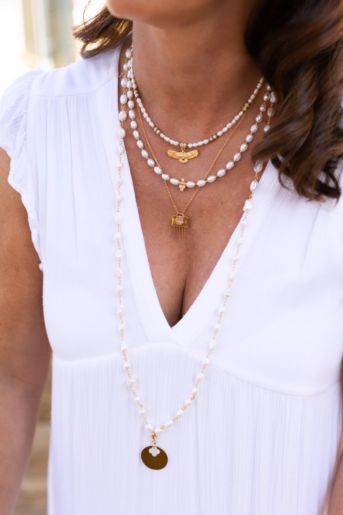 Collier Constance en perles d'eau douce