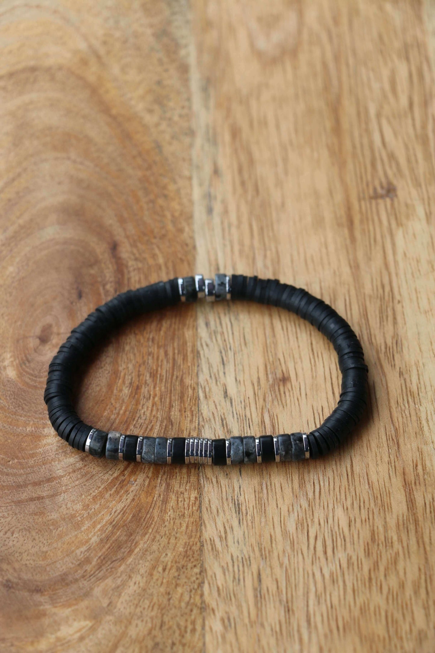 Bracelet homme Pablo labradorite, onyx