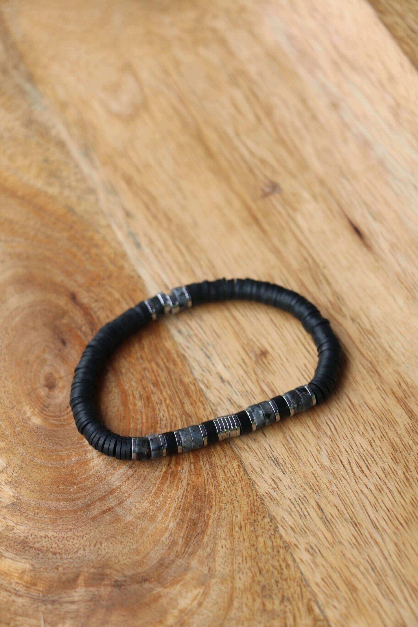 Bracelet homme Pablo labradorite, onyx