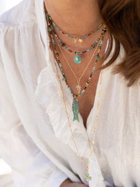 Collier Aria amazonite