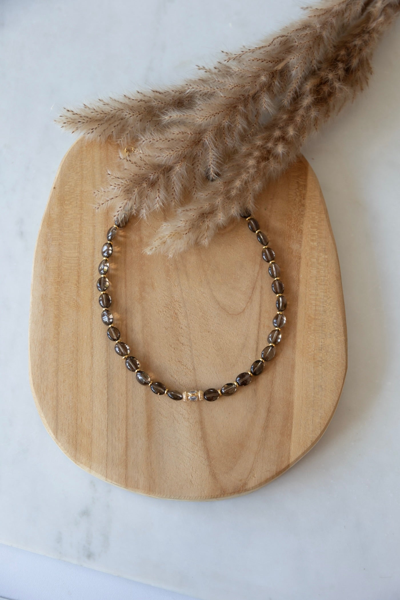 Collier Tamara en quartz fumé