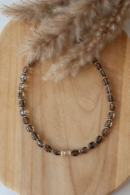 Collier Tamara en quartz fumé