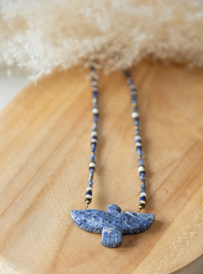 Collier Iro sodalite et Nacre