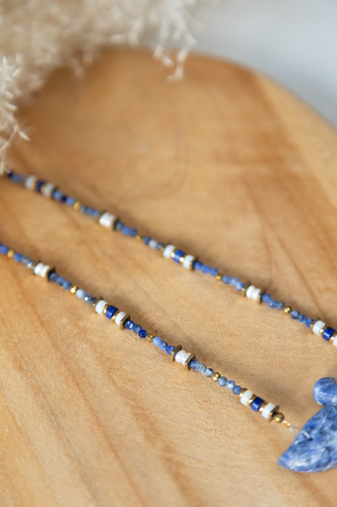 Collier Iro sodalite et Nacre