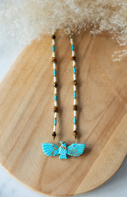 Collier Birdy Turquoise