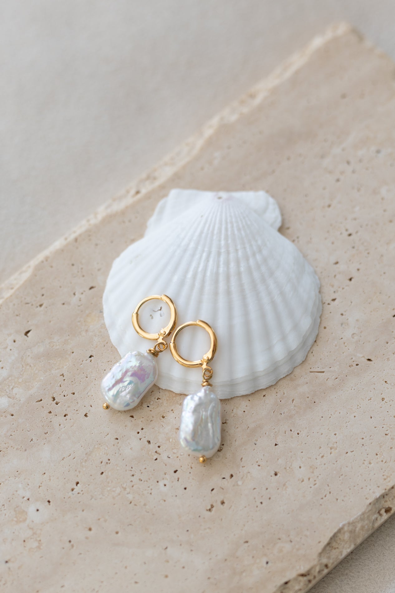 Boucles d'oreilles Alba perles d'eau douce
