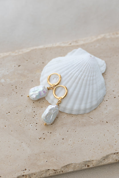Boucles d'oreilles Alba perles d'eau douce