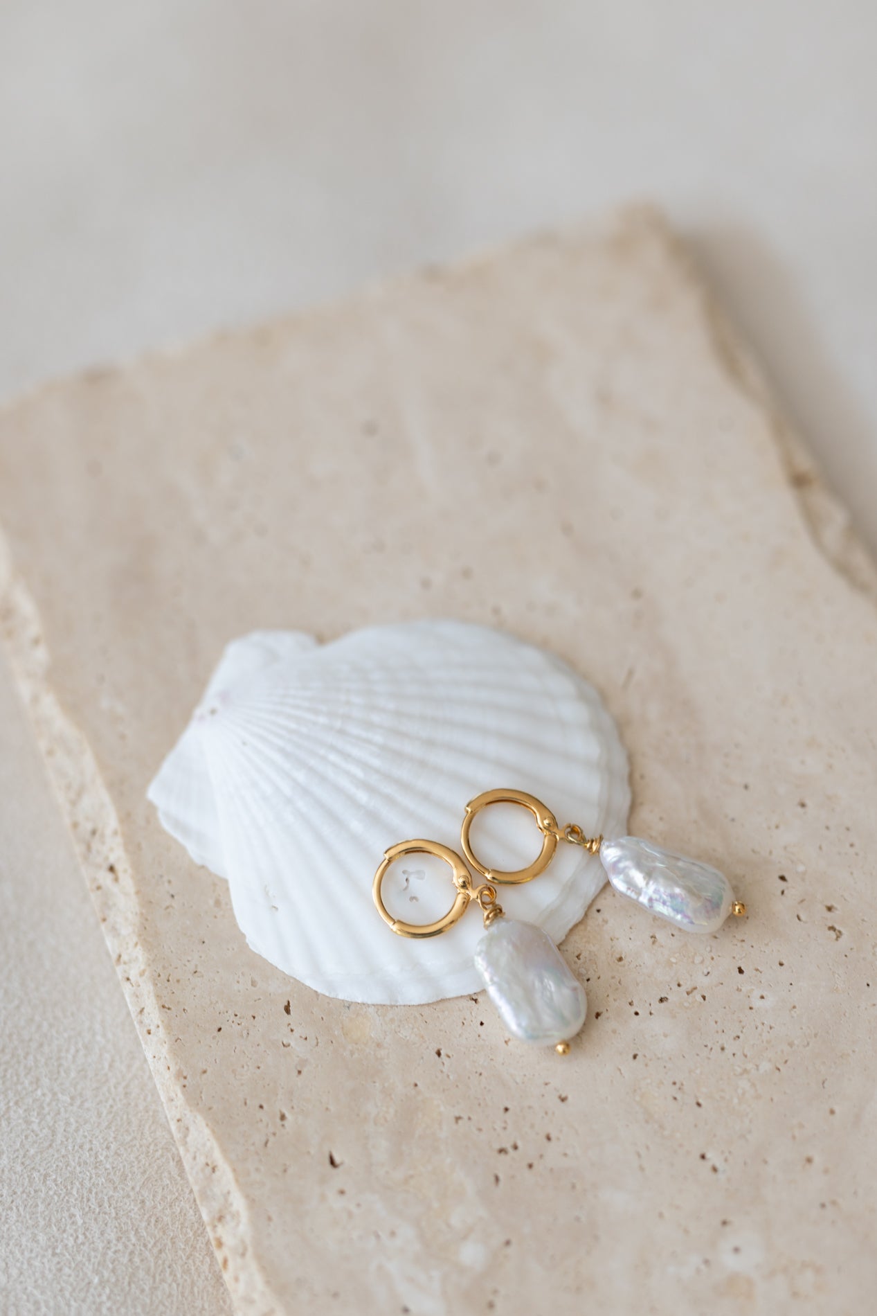 Boucles d'oreilles Alba perles d'eau douce