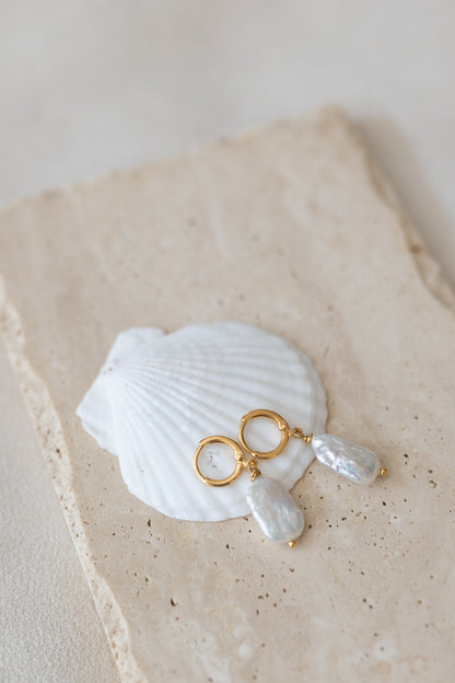 Boucles d'oreilles Alba perles d'eau douce