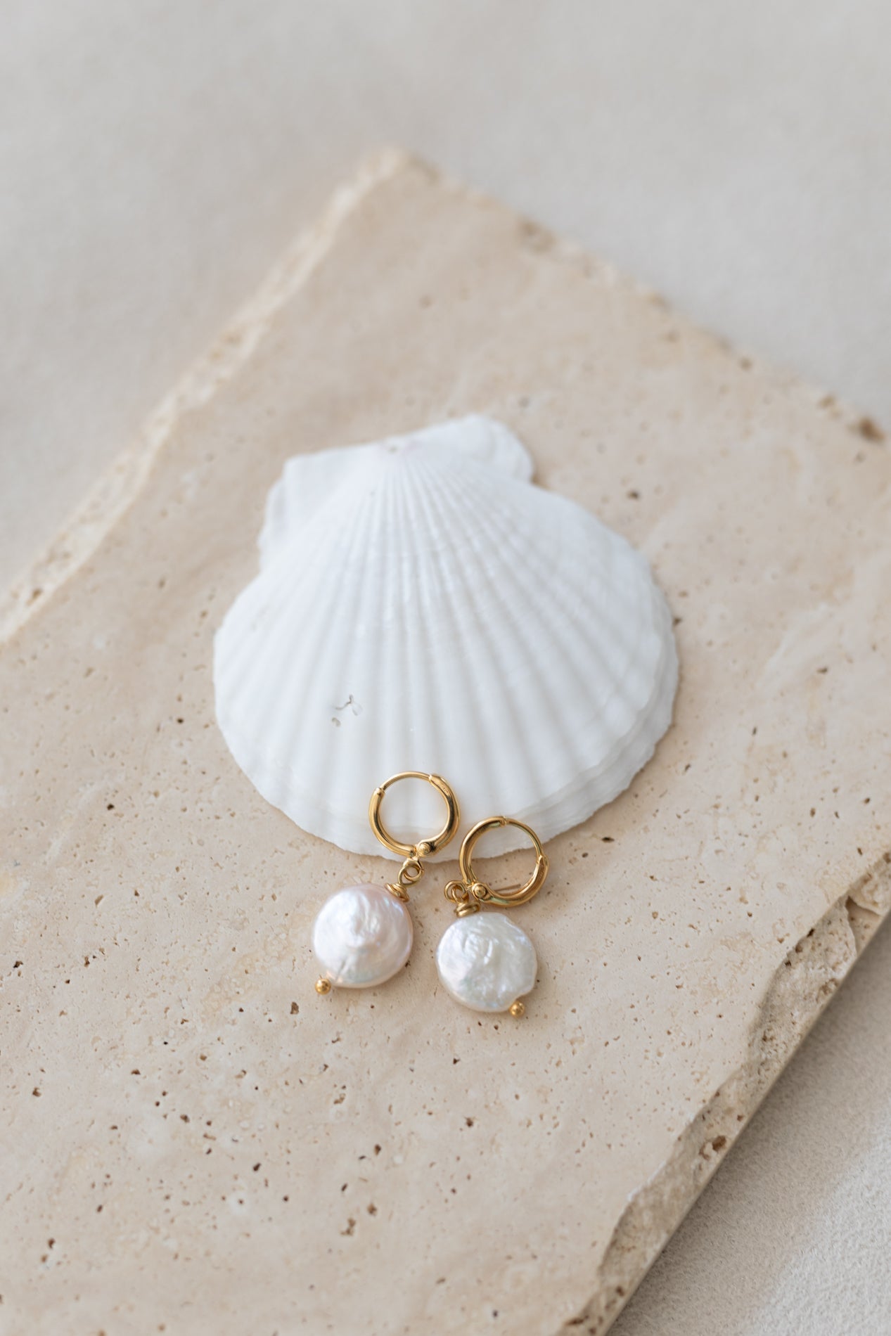 Boucles d'oreilles constance perles d'eau douce
