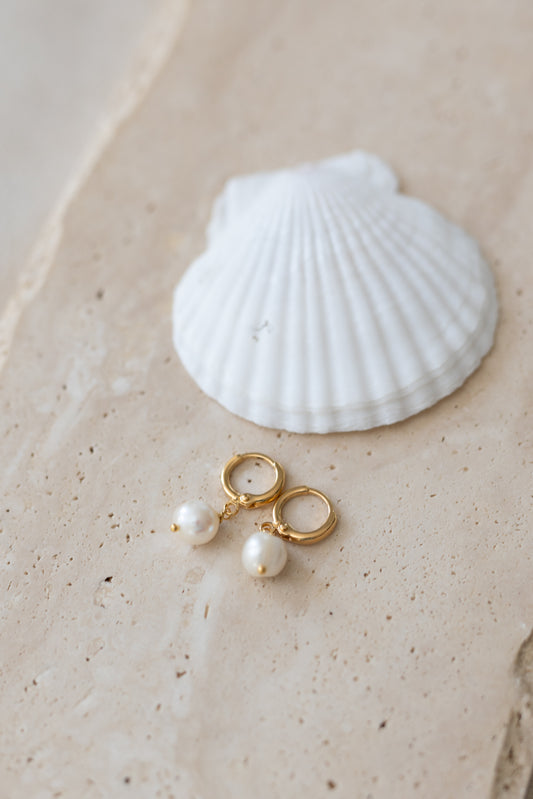 Boucles d'oreilles Pearl perles d'eau douce