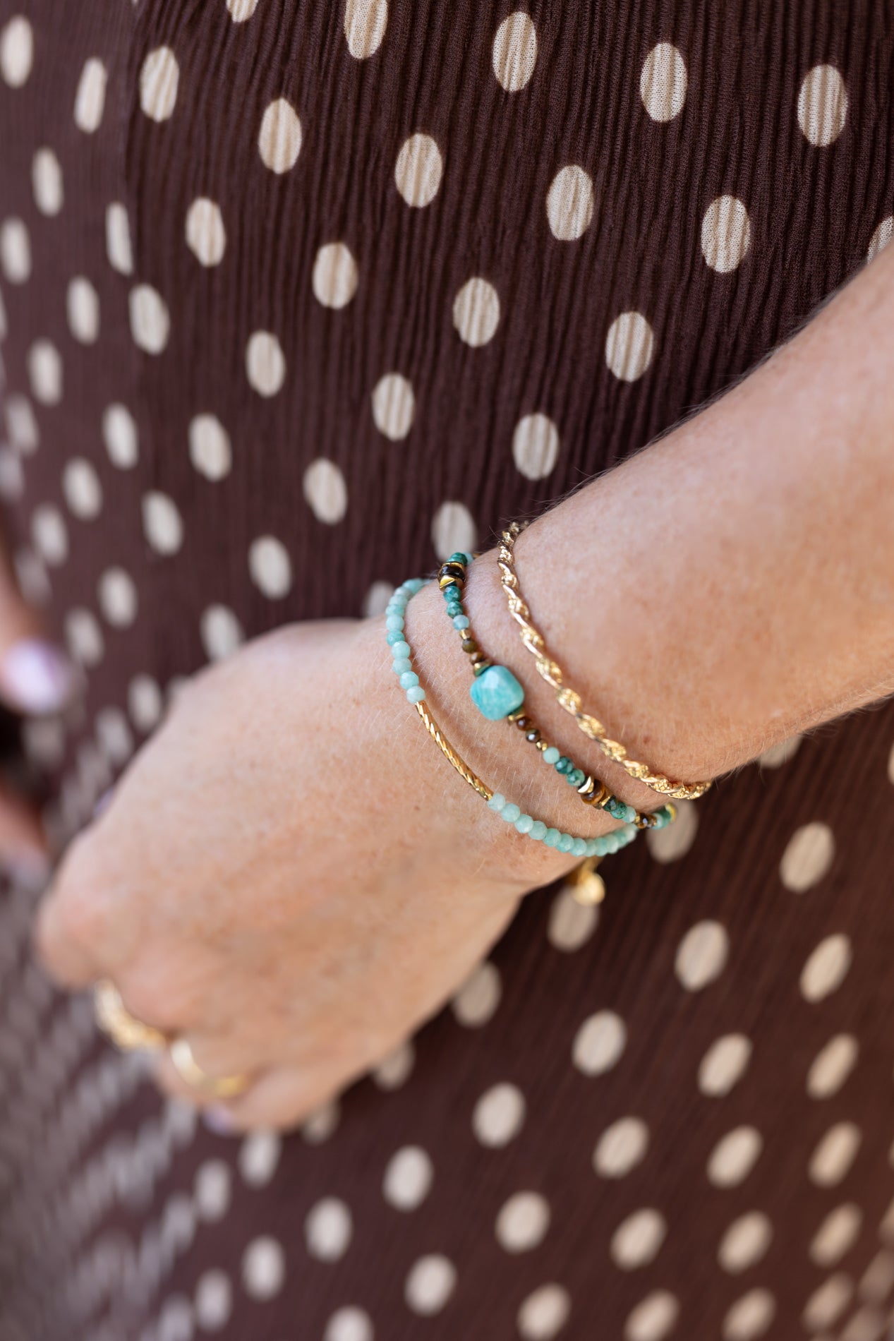 Bracelet Tiaré en pierres naturelles