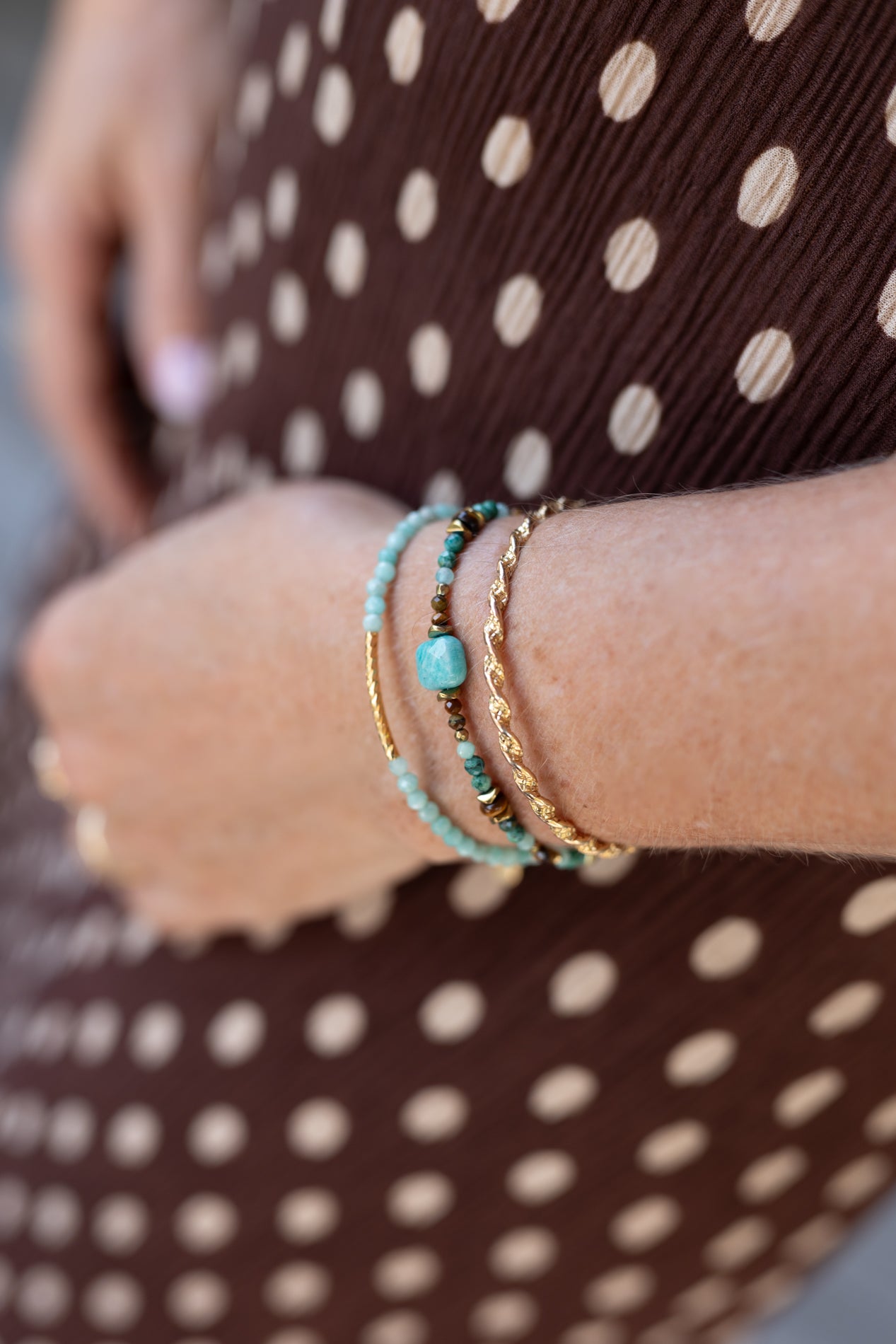 Bracelet Tiaré en pierres naturelles