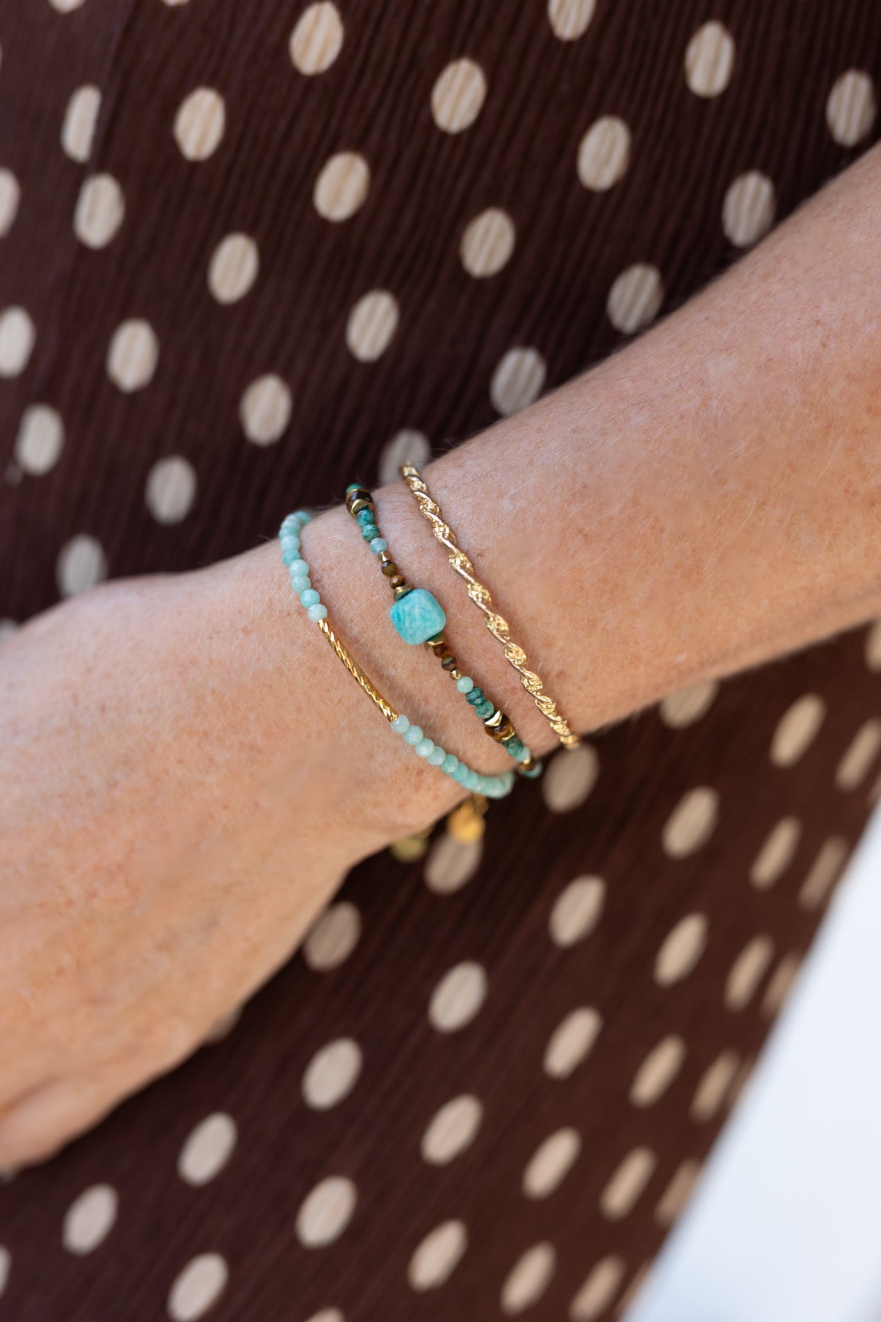 Bracelet Tiaré en pierres naturelles